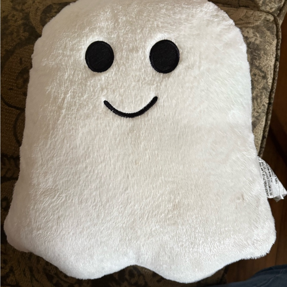Plush White Ghost Pillow